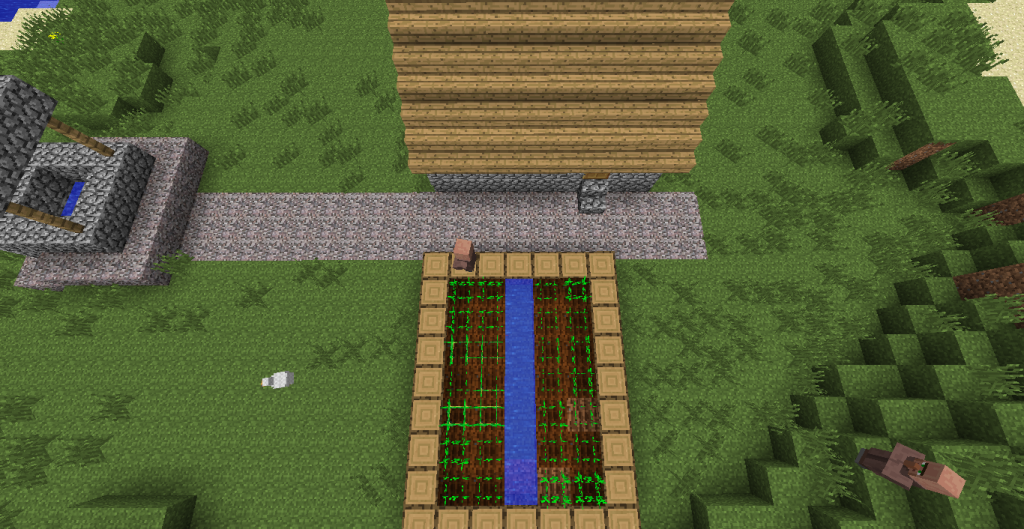 Minecraft Village Garden npc village with no houses or villagers! "slender man" seed 1.3.2 Minecraft Village Garden npc village with no houses or villagers! "slender man" seed 1.3.2