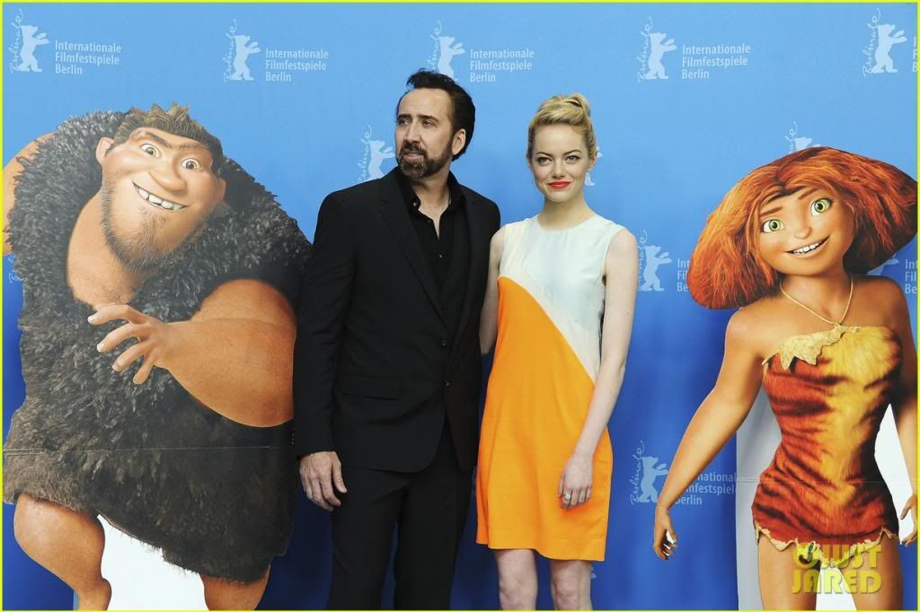 The Croods photo: Nic and emma stone at the 