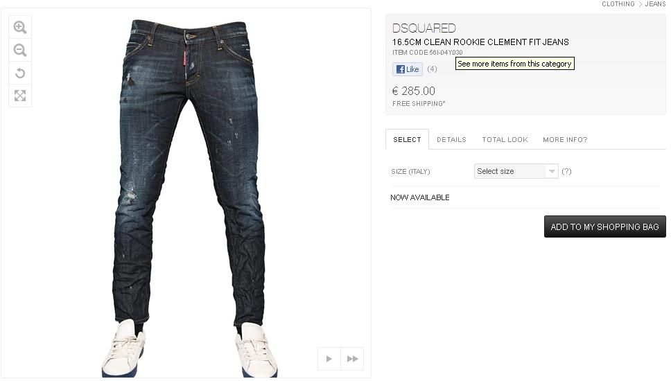 PT JEANS siêu quần jeans DSQUARED2 chuẩn Milano Italy cực độc - 13