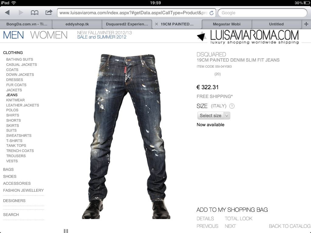 PT JEANS siêu quần jeans DSQUARED2 chuẩn Milano Italy cực độc - 8