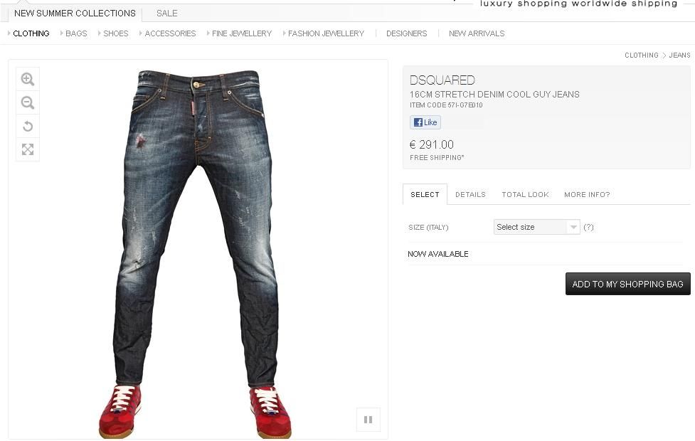 PT JEANS siêu quần jeans DSQUARED2 chuẩn Milano Italy cực độc - 30