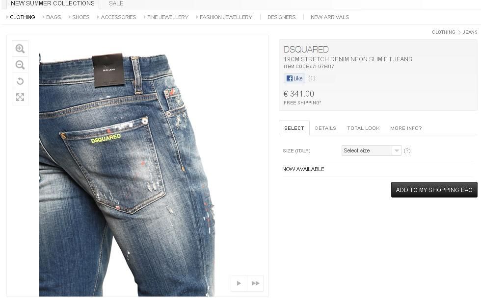 PT JEANS siêu quần jeans DSQUARED2 chuẩn Milano Italy cực độc - 35