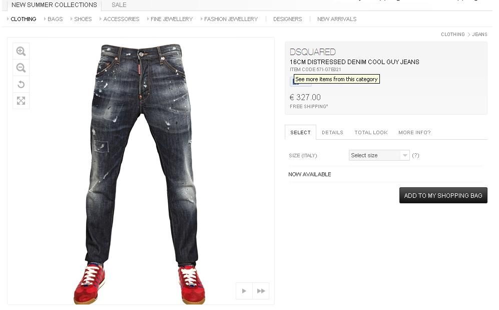 PT JEANS siêu quần jeans DSQUARED2 chuẩn Milano Italy cực độc - 36